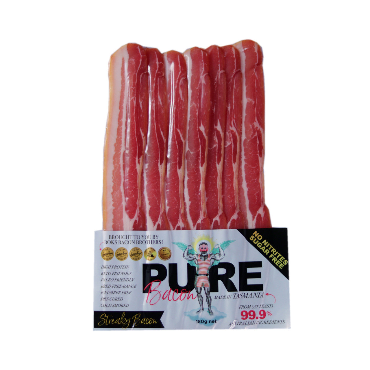 Pure Bacon - Streaky Bacon 180g