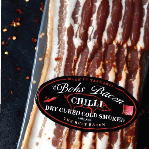 Boks Bacon Chilli Bacon 180g