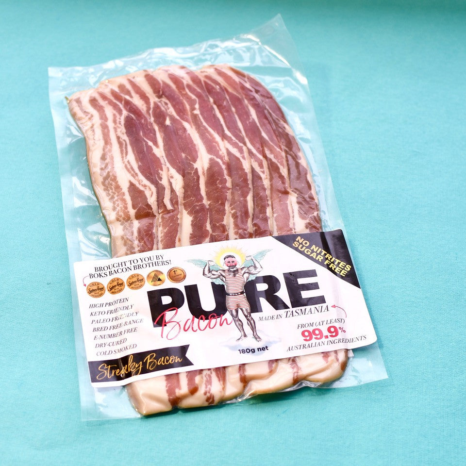 Pure Bacon - Streaky Bacon 180g