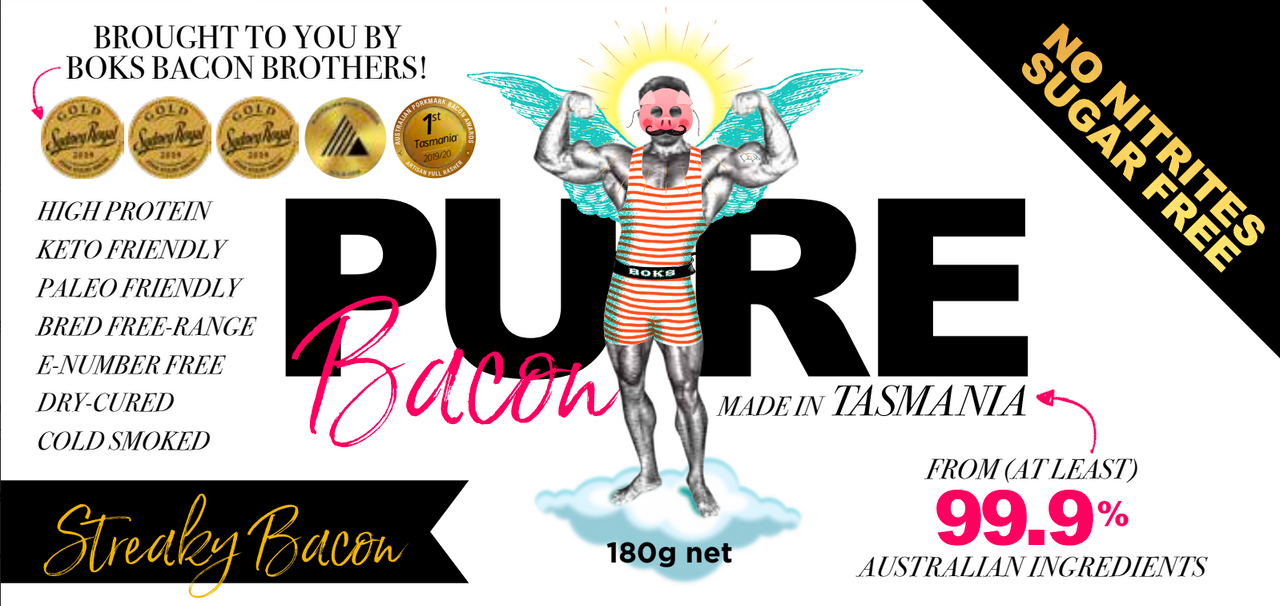 Pure Bacon - Streaky Bacon 180g