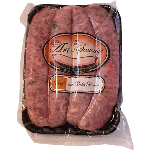 Beef And Boks Woodfired Bacon Sausages 400g