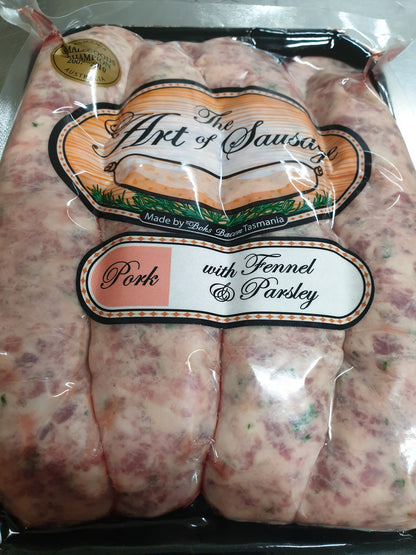 Pork, Fennel And Fresh Parsley Sausages 400g