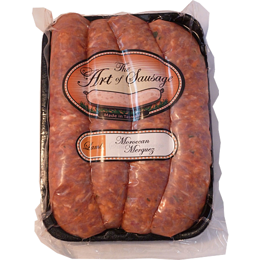 Moroccan Merguez Lamb Sausages with Roasted Peppers 400g